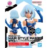 Bandai 5066389-BL - 30MS Option Hair Style Parts Vol.9 Type Medium Hair 4 (Color Blue 1)