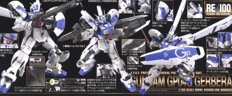 1964 Bandai Re 1 100 Gundam Gp04 Gerbera 1964 Bandai Re 1 100 Gundam Gp04 Gerbera