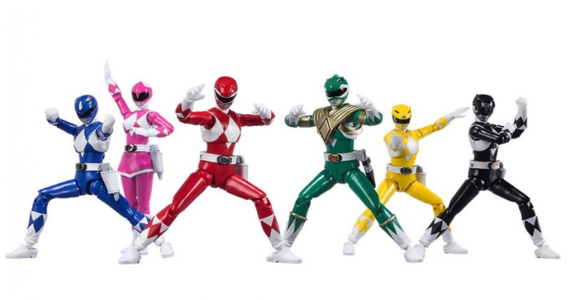 Bandai 70093WO - Shodo Super Zyuranger / Mighty Morphin Power Rangers (6pcs)