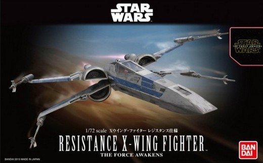 Bandai B-202289 - Star Wars 1/72 Resistance X-Wing Fighter - The Force Awakens Version