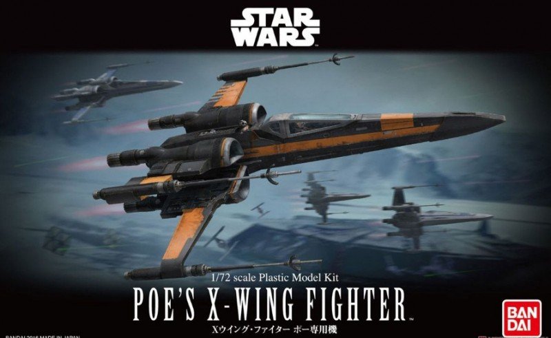 Bandai 210500 - 1/72 Poe\'s X-Wing Fighter Star Wars
