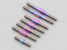 Destiny DES-O10273 RX10SR Titanium Turnbuckle Set, Rainbow Color, 7 pcs