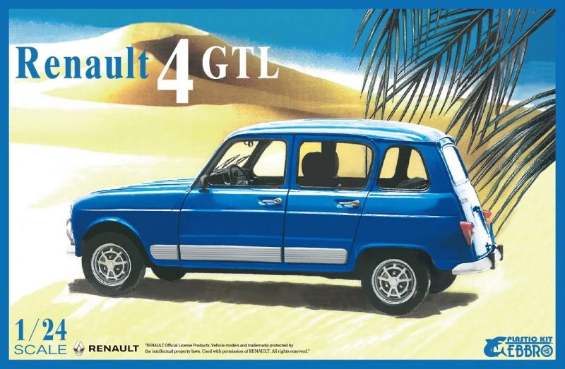 Ebbro 25011 - 1/24 Renault 4GTL