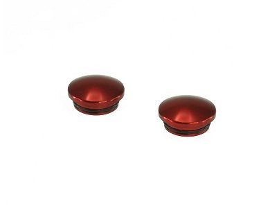 EDS 199004 - 22mm Aluminum End Cap - Red (2)