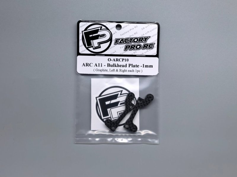 Factory Pro FP-O-ARCP010 ARC A11 - Bulkhead Plate +1mm - Graphite (1pair)