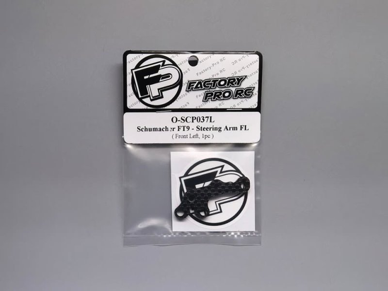 Factory Pro FP-O-SCP037L Schumacher FT9 - Steering Hub Plate FL - Graphite 1pc