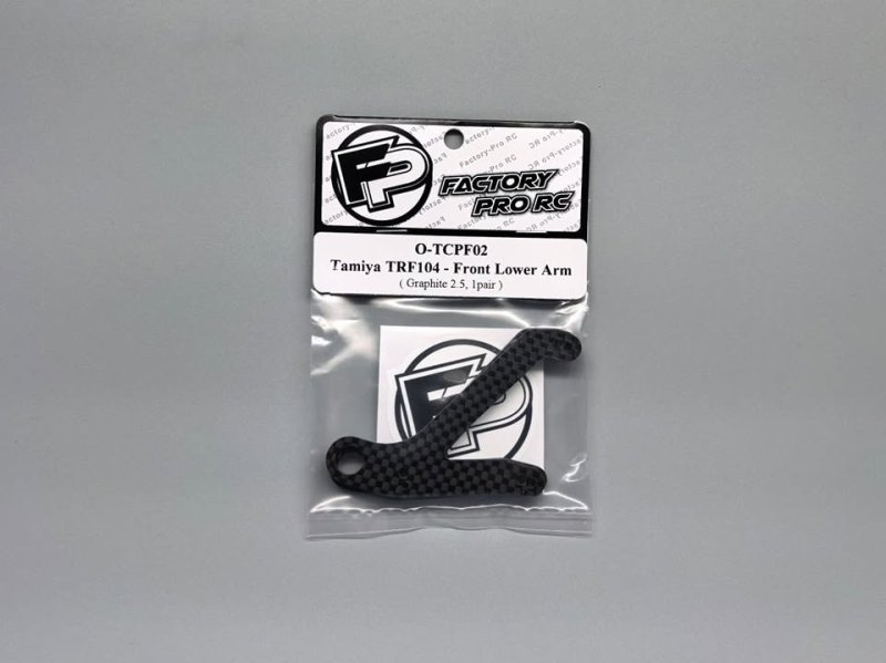 Factory Pro FP-O-TCPF02 Tamiya TRF104 - Front Lower Arm - Graphite 2.5 (1pair)