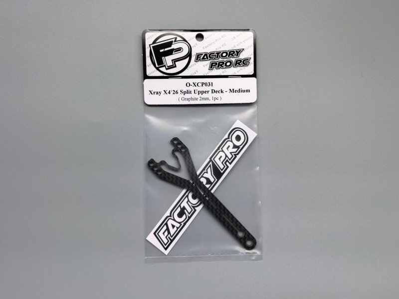 Factory Pro FP-O-XCP031 Xray X4\'26 Splite Upper Deck Medium - Graphite 2.0