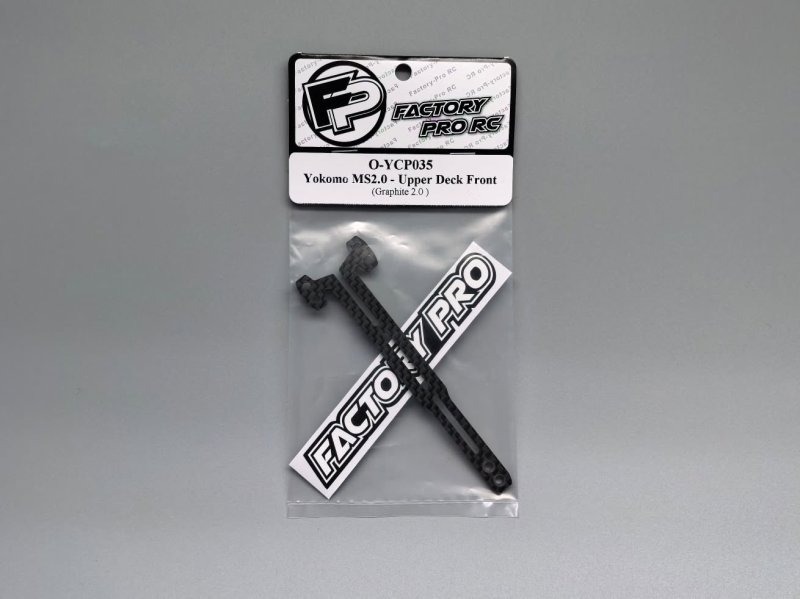 Factory Pro FP-O-YCP035 Yokomo MS2.0 - Upper Deck Front - Graphite 2.0 (Flat-Matt)