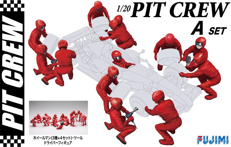 Fujimi 11244 - GT-20 1/20 Pit Crew A Set (Grand Prix Racing)