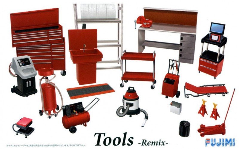 Fujimi 14392 - 1/24 1/24 Tools Remix Garage & Tools No.28