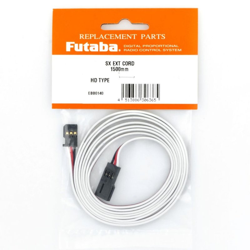 FUTABA 1500MM EXTENSION CABLE CORD 50-STRAND HEAVY DUTY WIRE EBB0140 6A13906
