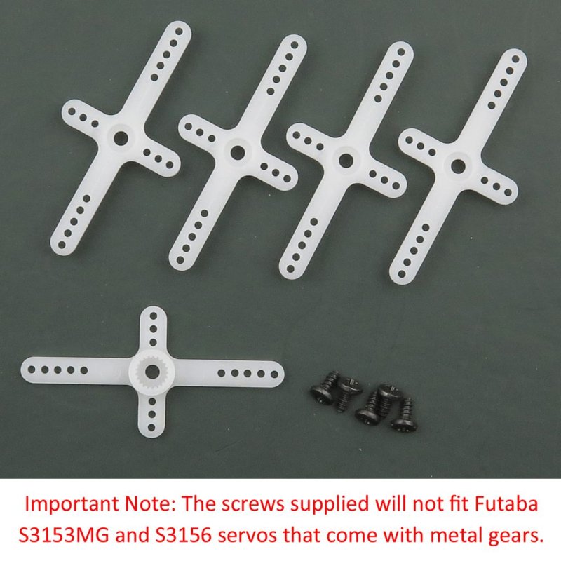 FUTABA D5MM SERVO HORN Y CROSS-ARM 5PCS FOR S3103/S3107/3153/3156/3157 EBS0165