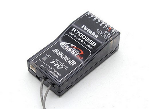 Futaba R7008SB -2.4G FASSTest 8+ Channel High-Voltage Receiver for 18MZ