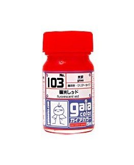 Gaianotes 103 Fluorescent Red Gloss 15ml 4Pcs Set
