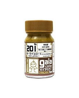 Gaianotes 201 Dark Yellow 1 Semi-Gloss 15ml 4Pcs Set
