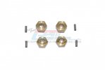 AXIAL 4WD SCX24 DEADBOLT Brass Hex Adapters 3.5mm Thick - 8pc set - GPM SCX2410X/3.5
