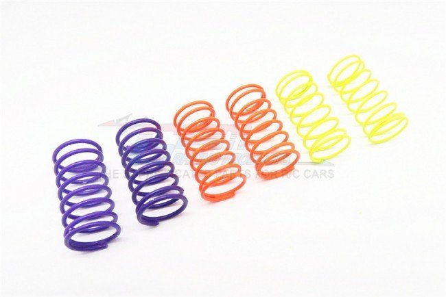 1.2+1.3+1.4mm Fluorescent Colour Damper Spring set - 35mm - 3prs - GPM DSP035