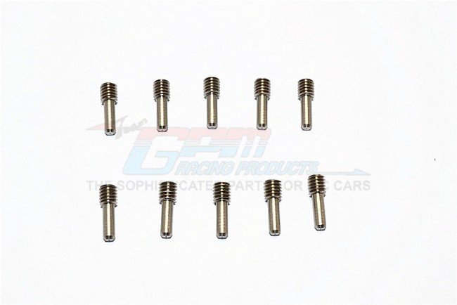 Stainless Steel Screw Shaft M4x2.6x12 (4.2mm Thread LenGTh & 7.8mm Shaft LenGTh) - 10pcs - GPM SSM42612