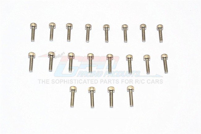 SUS304 Stainless Steel Cap Head Socket Screws M2x12mm - 20pcs - GPM SUS2X12