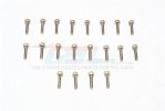 SUS304 Stainless Steel Cap Head Socket Screws M2x20mm - 20pcs - GPM SUS2X20