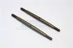 Tie Rods Spring Steel 4mm Clockwise ise And Anticlockwise Turnbuckles (Total LenGTh 75mm.both Sides Thread 9.5mm.body 56mm) - 1PR - GPM T475TL95S