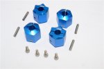 Aluminium Wheel Hex Adapter 12mmx12mm - 4pcs set - GPM HEX1212