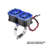 7075-T6 Alloy+316 Stainless Steel Dual 40x28mm Cooling Fan Ajustable For 40-56 Series Motor - GPM GPM3357FANB2