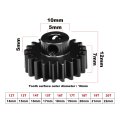 alt="20CRSteel Motor Gear 13T-20T(module:1.0mm,Motor Tooth Diameter:5.0mm, Round Hole)" title="20CRSteel Motor Gear 13T-20T(module:1.0mm,Motor Tooth Diameter:5.0mm, Round Hole)"