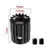 40Cr Steel Motor Gear 18T ( Module:0.5mm, Motor Tooth Diameter:3.175mm) - GPM MG318T/0.5M