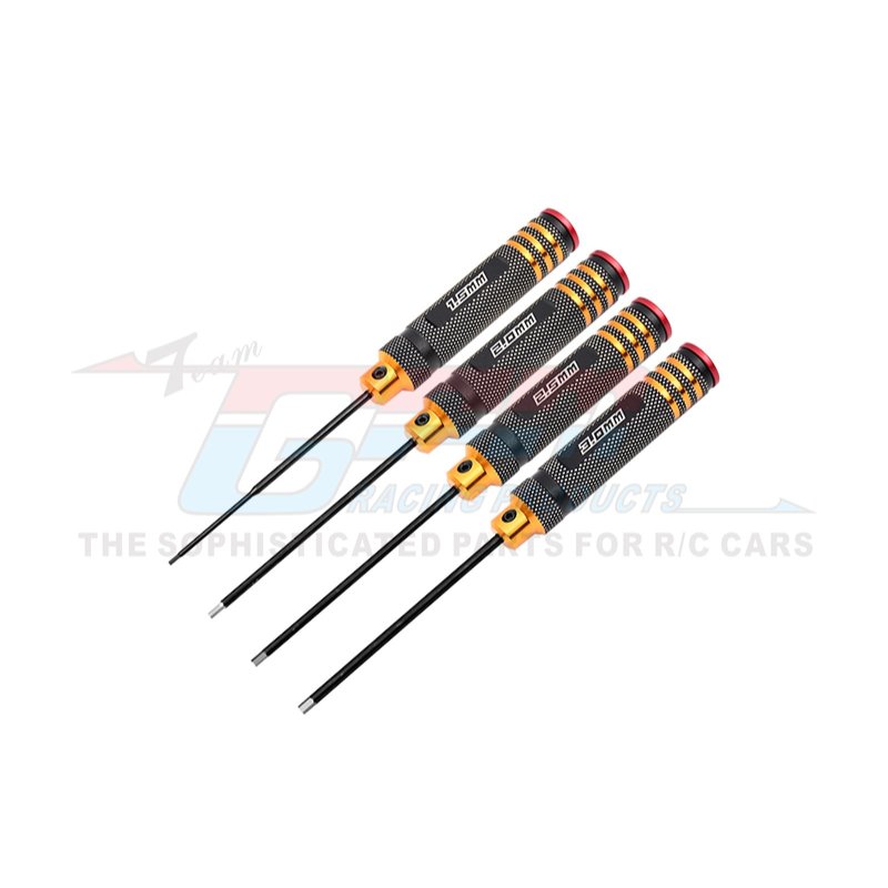 Metric Hex Driver Wrench set 4pcs set Hex 1.5/2.0/2.5/3.0mm Ti Tips - GPM NSD081