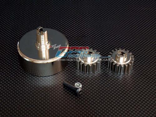 HPI Baja Steel Pinion 16T & 18T With 5mm Bore+ Steel Clutch Bell - GPM SBJ01618TO+SBJ613
