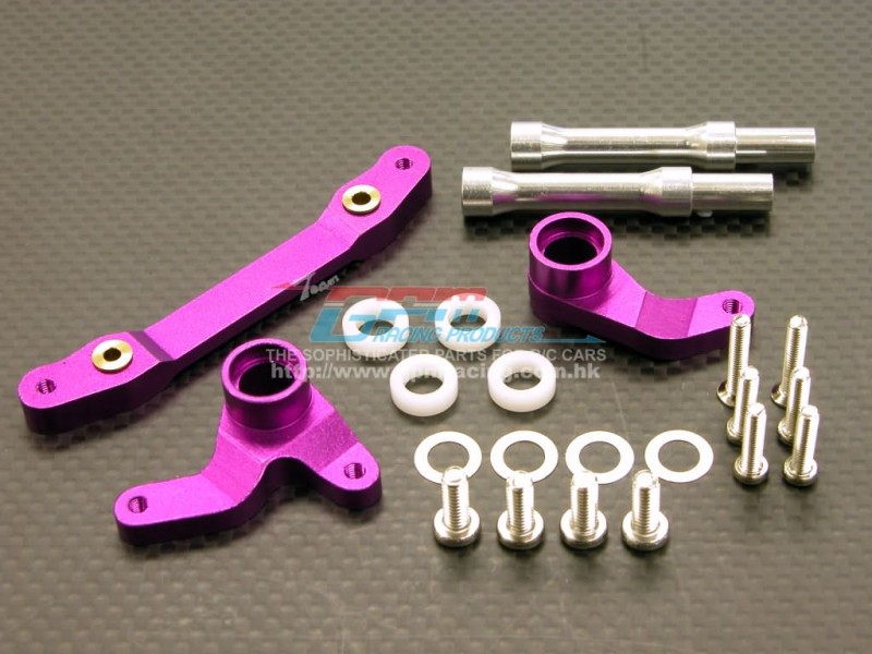 HPI Savage 21 Alloy Bearing Steering Assembly With Alloy Posts & Screws & Delrin Collars & Washers - 1 set - GPM SAV1048