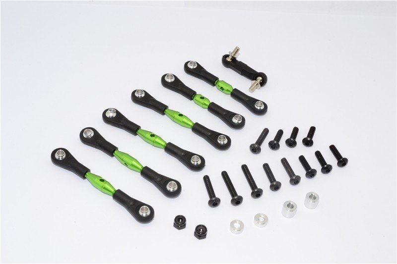 HPI Sport 3 Fluorescent x Aluminium Completed Tie Rod - 7pcs - GPM SP3161