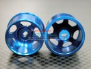 Mini-z AWD Alloy Rear Wide Sinkage Rims (6p, 1.0mm Off set , Width 11mm) - 1pr - GPM MZA603RW/+1.0