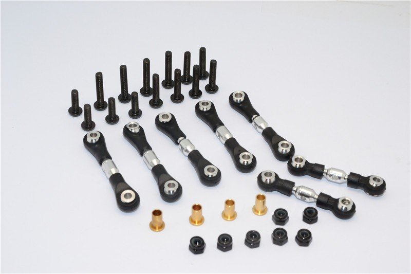 Tamiya M1025 Hummer Aluminium Completed Tie Rod - 7pcs set - GPM HM160