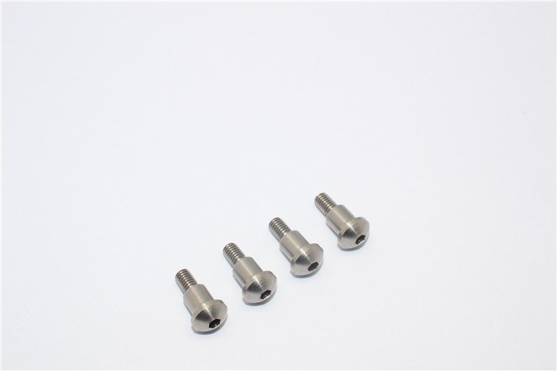 Tamiya MF01X Stainless Steel King Pin (4.4mmx5.2mmXM3) - 4pcs (For MF01X / M06) - GPM MF004S