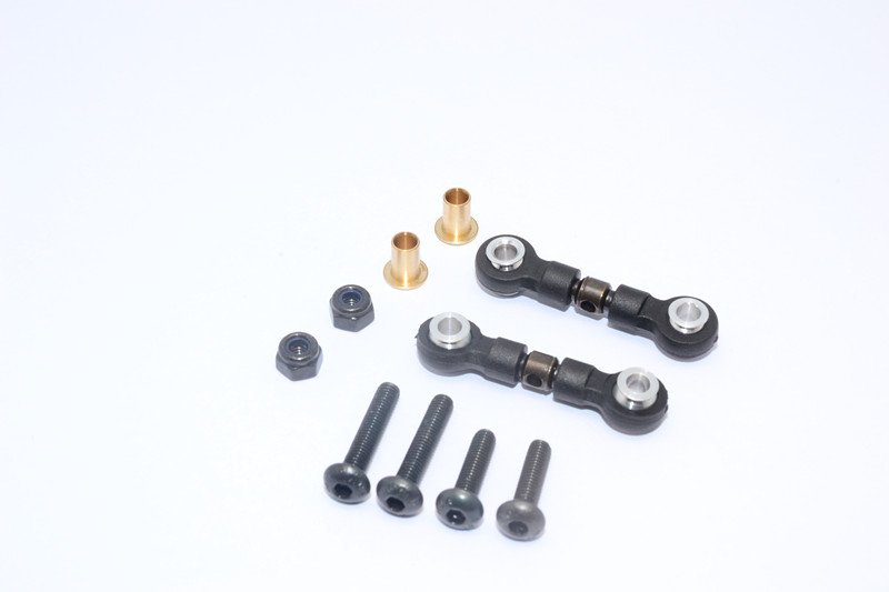 Tamiya Wild Willy 2 WR-02 Spring Steel Front Upper Tie Rod - 1pr set - GPM WW2054S