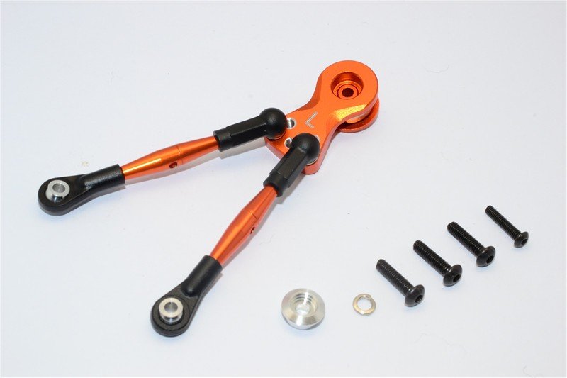 Tamiya WT-01N Aluminium Hi-torque Servo Saver 24T With Aluminium Tie Rod - 1set - GPM WTN024TM