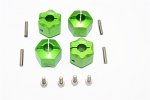 THUNDER TIGER KAISER XS Aluminium Wheel Hex (12mm X 10mm) - 4pcs set - GPM KXS010/12104