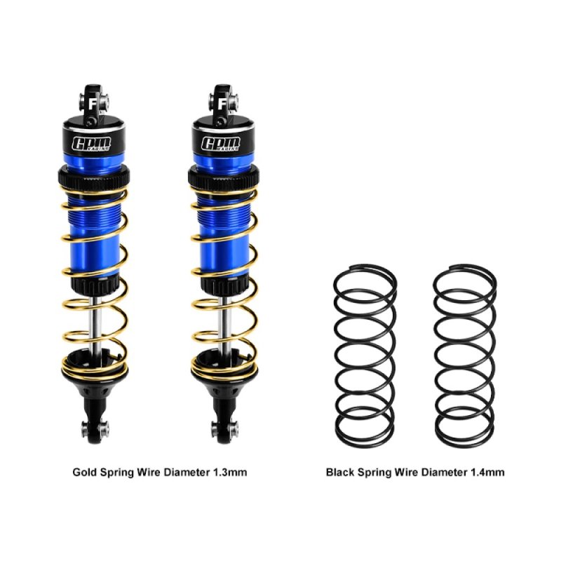 TRAXXAS JATO 4X4 VXL 6061-T6 Alloy Front Adjustable Spring Shock 104mm - GPM TJ104F