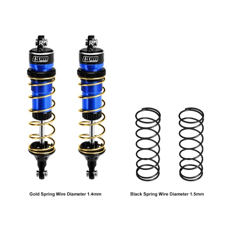 TRAXXAS JATO 4X4 VXL 6061-T6 Alloy Rear Adjustable Spring Shock 104mm - GPM TJ104R