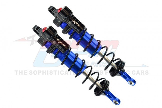 TRAXXAS SLEDGE MONSTER TRUCK Aluminum 6061-T6 Rear L-shape Piggy Back Adjustable Spring Dampers 143mm - 2pc set - GPM SLE143R/L