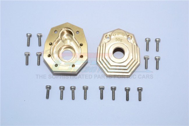 TRAXXAS TRX4 TRAIL CRAWLER Brass Outer Portal Drive Housing (Front Or Rear)'heavy Edition'-18pc set - GPM TRX4021X
