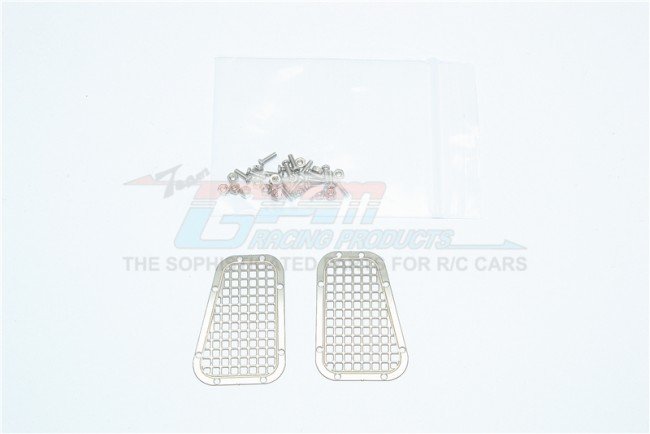 TRAXXAS TRX4 TRAIL CRAWLER Stainless Steel Fender Vent (Grid Pattern) - 34pc set - GPM TRX4ZSP11A