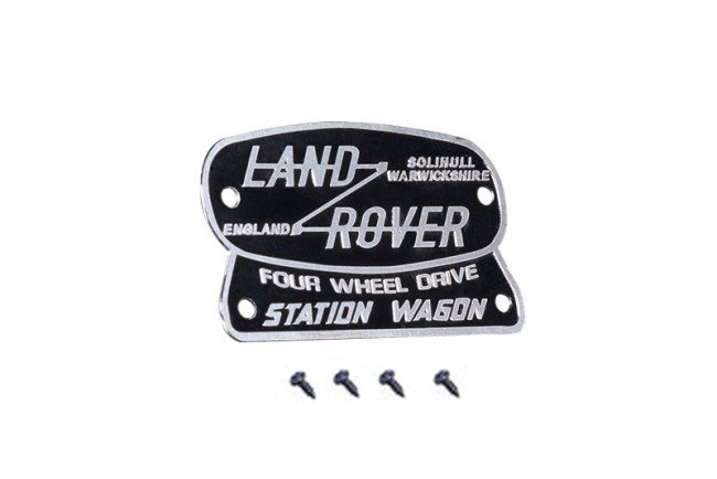 TRAXXAS TRX4 TRAIL CRAWLER Metal Logo For Trx-4 Land Rover - 5pc set - GPM TRX4ZSP50