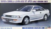 Hasegawa 21136 - 1/24 Toyota Corolla Levin AE92 GT APEX Early Version 1987