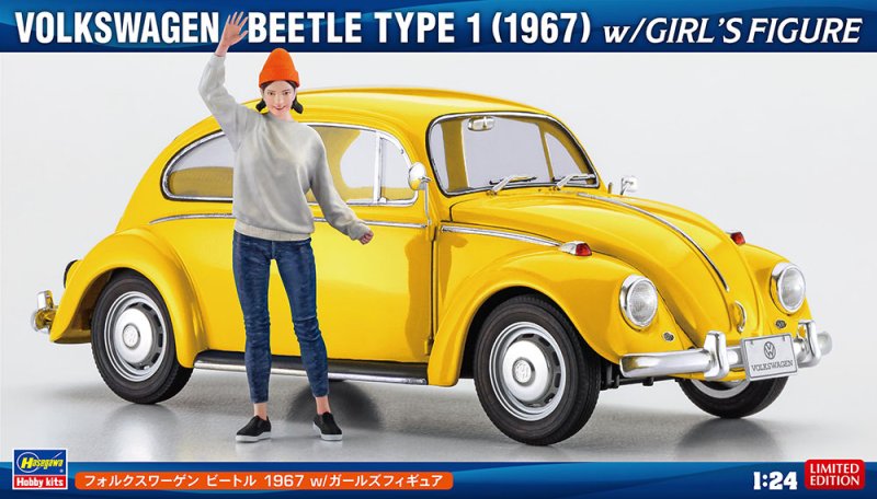 Hasegawa 52420 - SP620 1/24 Volkswagen VW Beetle 1967 w/Girl\'s Figures
