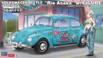 Hasegawa 52465 - SP665 1/24 Volkswagen VW Beetle 1966 w/Rio Asaka's Figure