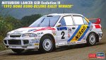 Hasegawa 20801 - 1/24 Mitsubishi Lancer GSR Evolution III 1995 Hong Kong-Beijing Rally Winner